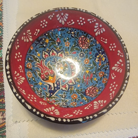 Handmade Other - Turkish ceramic handmade cookie or snack bowl